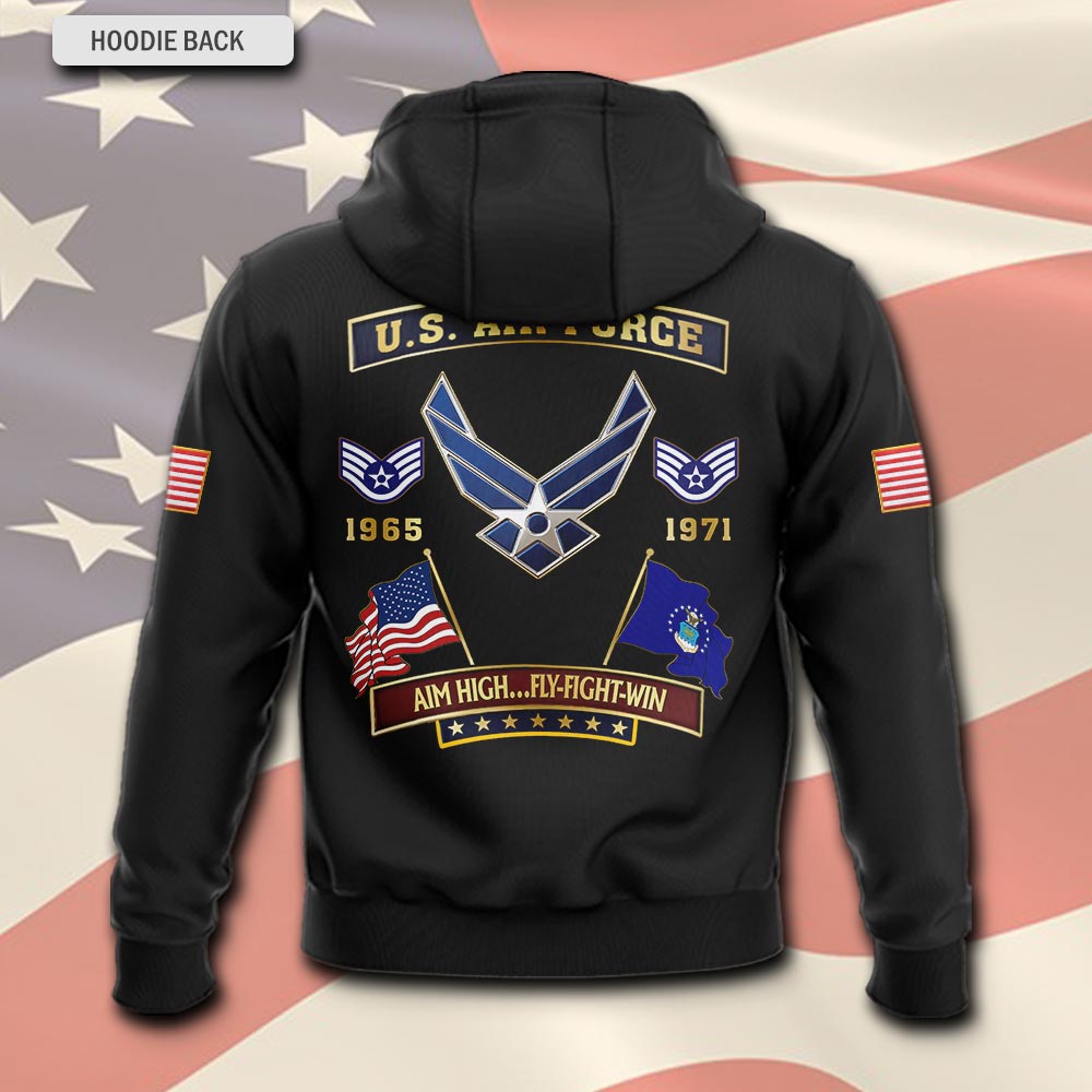Air Force Command, Aim High … Fly-Fight-Win - Hoodie - Image 3