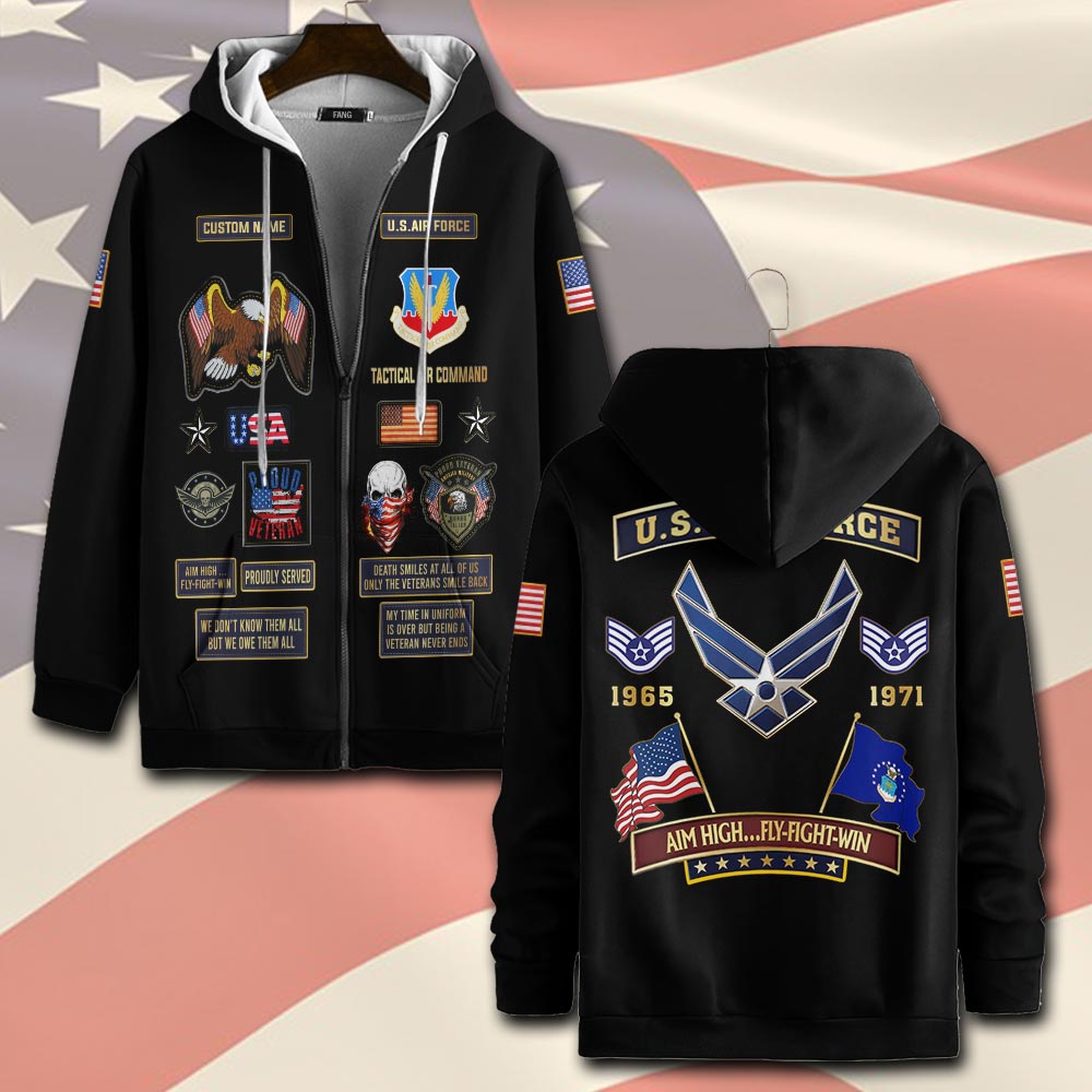 Air Force Command, Defender of Freedom - Zip Hoodie
