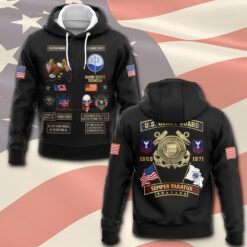 Coast Guard Rating, E 7 Red - Hoodie