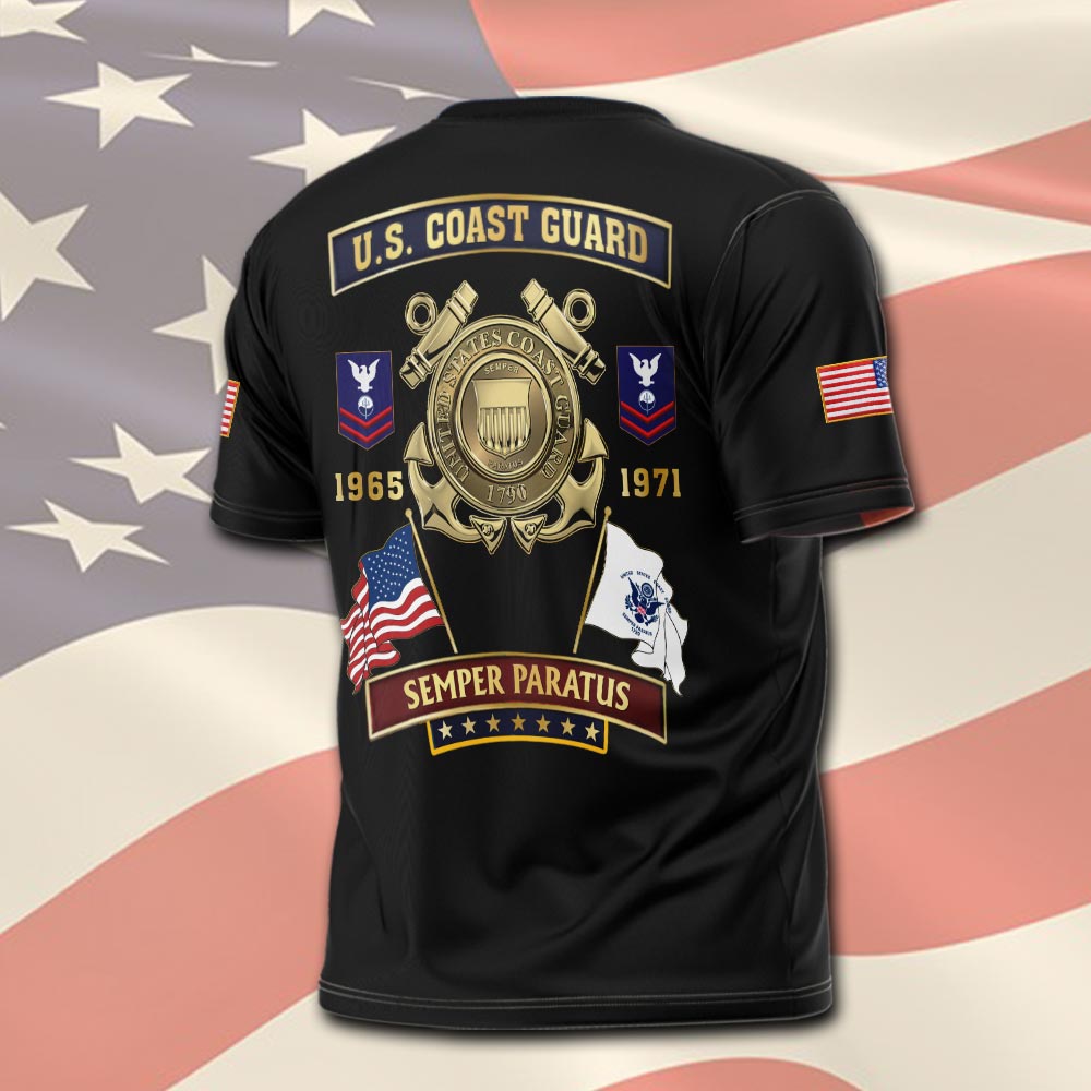 Coast Guard Rating, Honor, Duty, Service - T-Shirt - Image 3