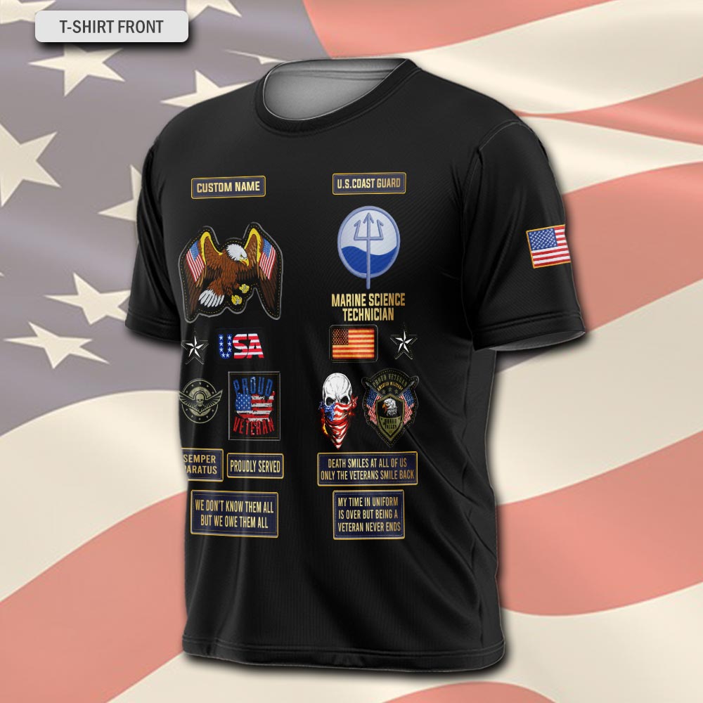 Coast Guard Rating, Honor, Duty, Service - T-Shirt - Image 2