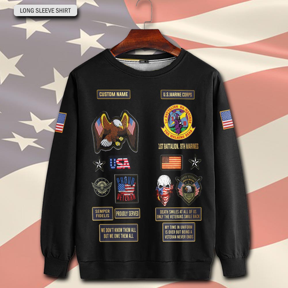 Marine Battalions, E 9 Marines Master Gunnery Sergeant - Sweatshirt - Image 2