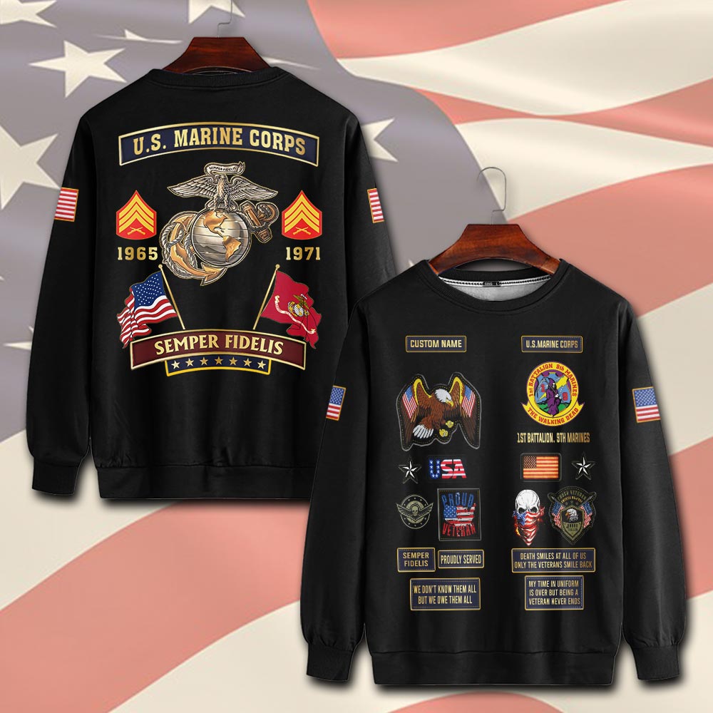Marine Battalions, E 9 Marines Master Gunnery Sergeant - Sweatshirt