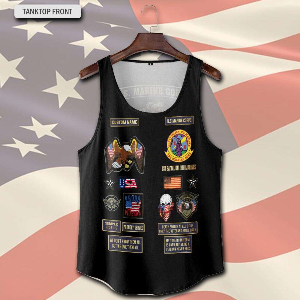 Marine Battalions, Freedom Over Fear - Tank-Top - Image 2