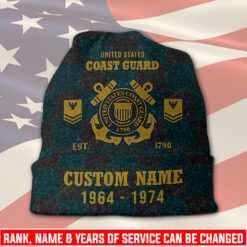 US Coast Guard, No One Gets Left Behind - Full-Printed Beanie Hat