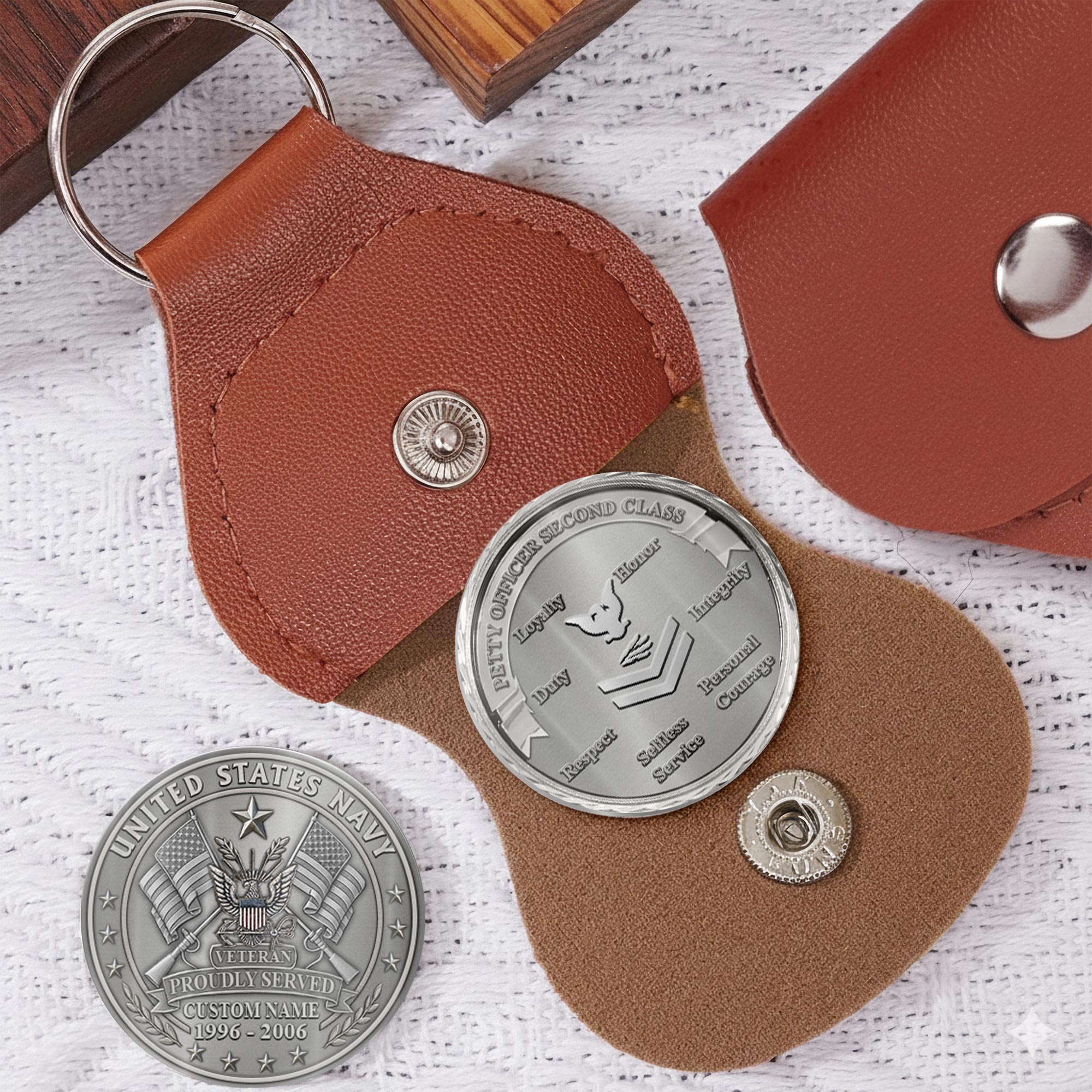 US Navy, All Gave Some, Some Gave All - Military Printed Challenge Coin - Image 5