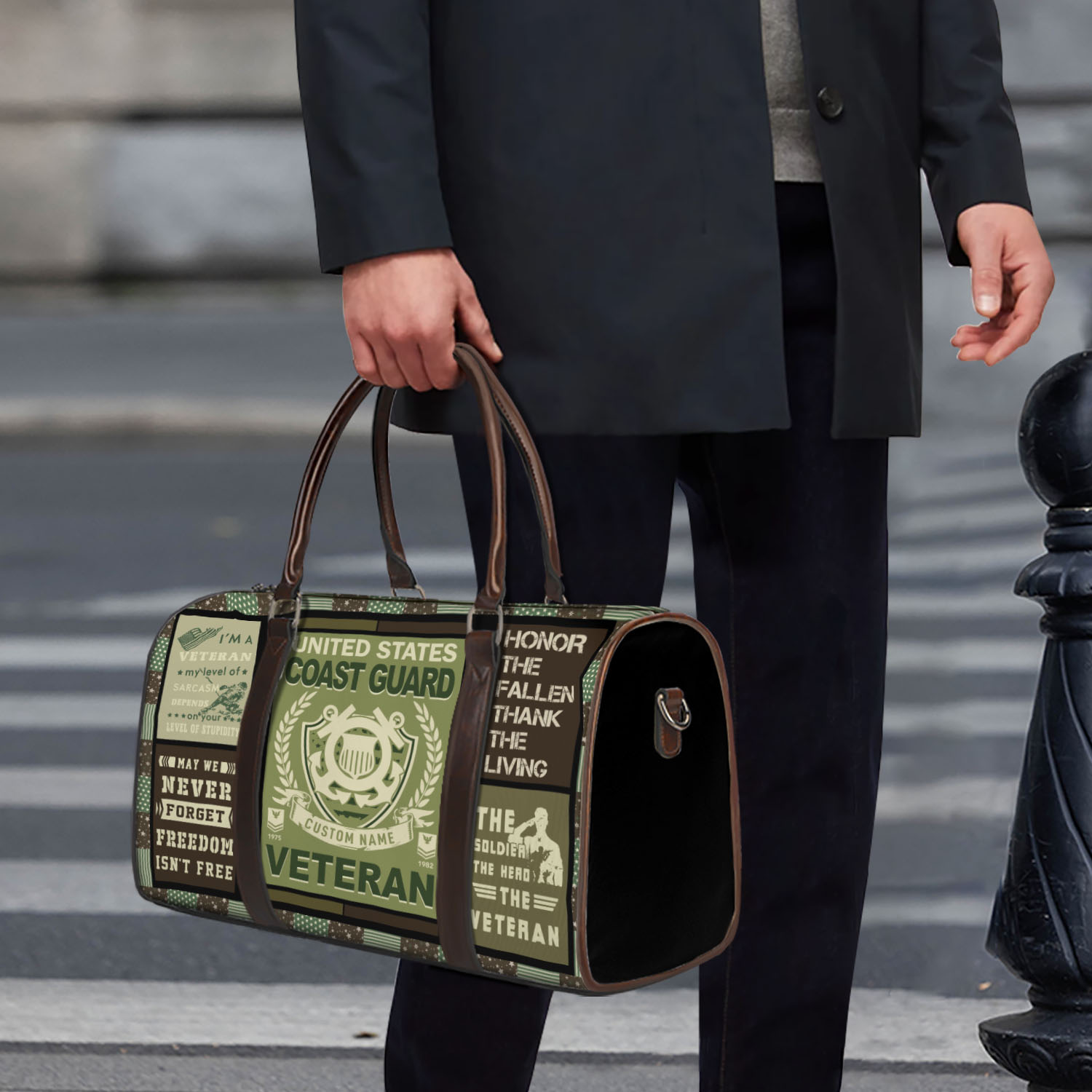 US Coast Guard, E 3 White - Travel Bag - Size L: 20.4 x 9.4 x 10.2 inches - Image 4