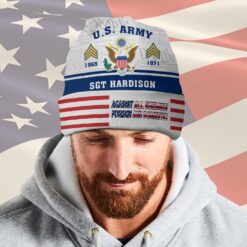 Alternative view of US Army, E 3 Army Private First Class - Full-Printed Beanie Hat
