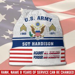 US Army, E 3 Army Private First Class - Full-Printed Beanie Hat