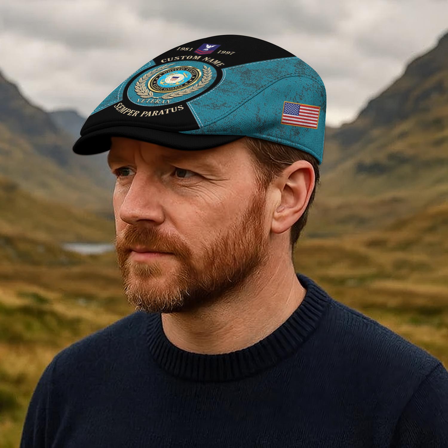 US Coast Guard, E 4 Gold - Jeff Cap - Image 4