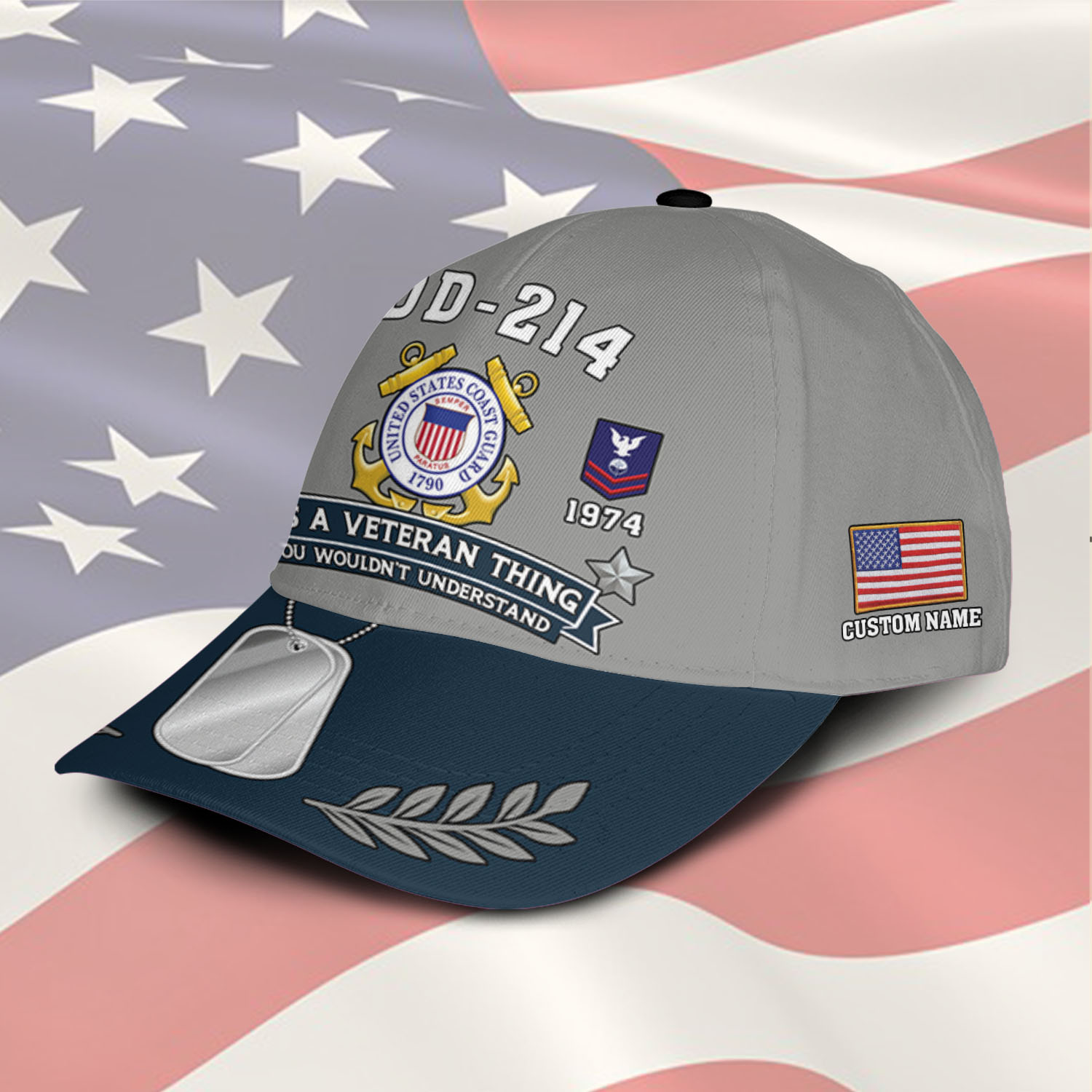 US Coast Guard, Lest We Forget - Classic Cap - Image 2