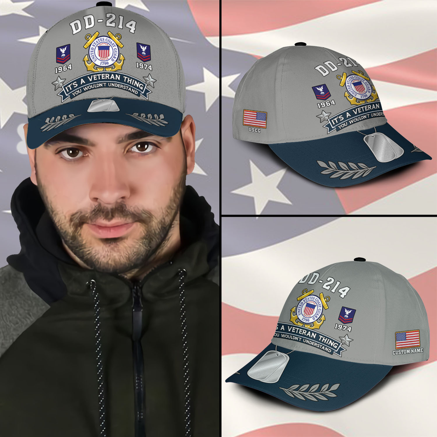 US Coast Guard, Lest We Forget - Classic Cap - Image 3