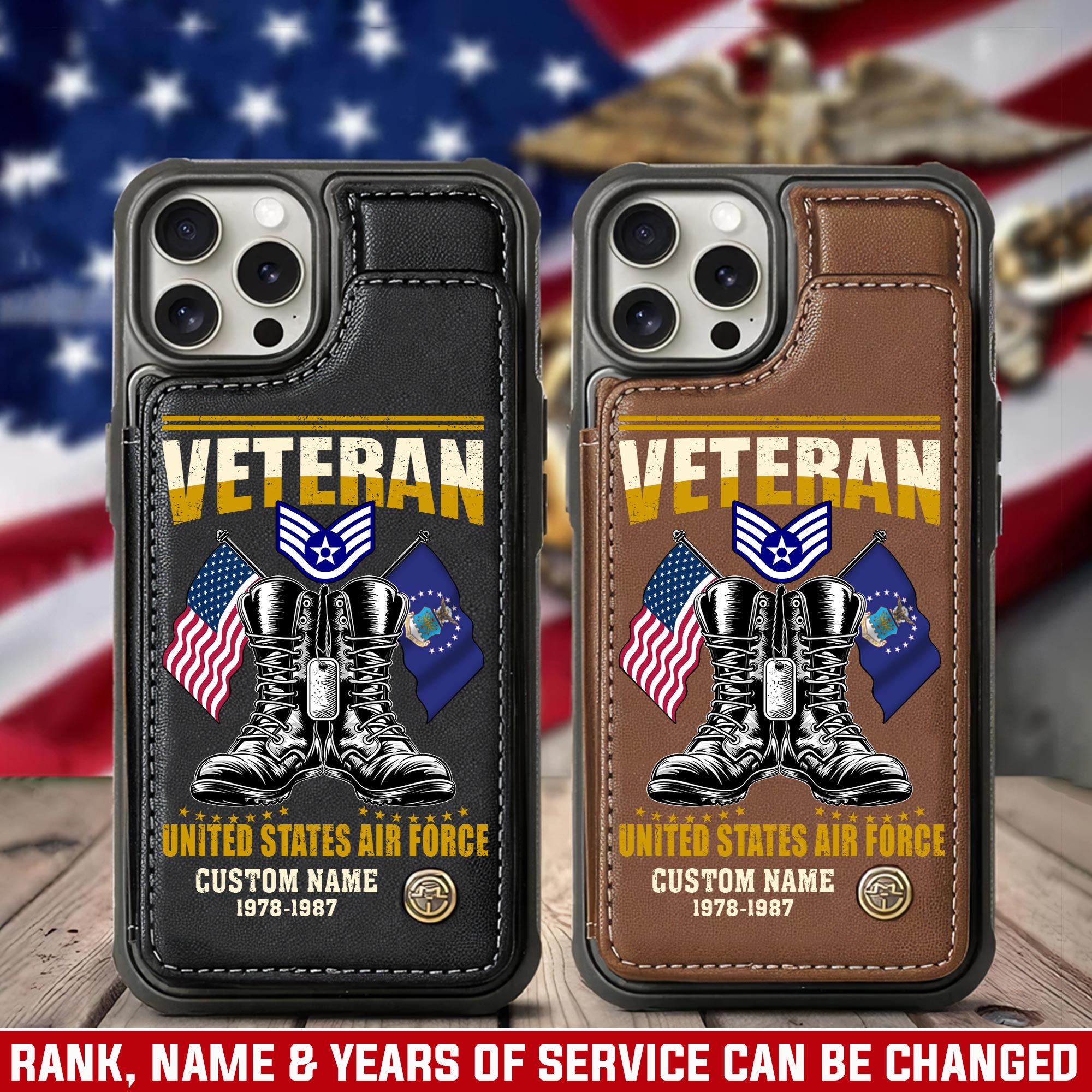 US Air Force , Life And Pride - Leather Flip Phone Case