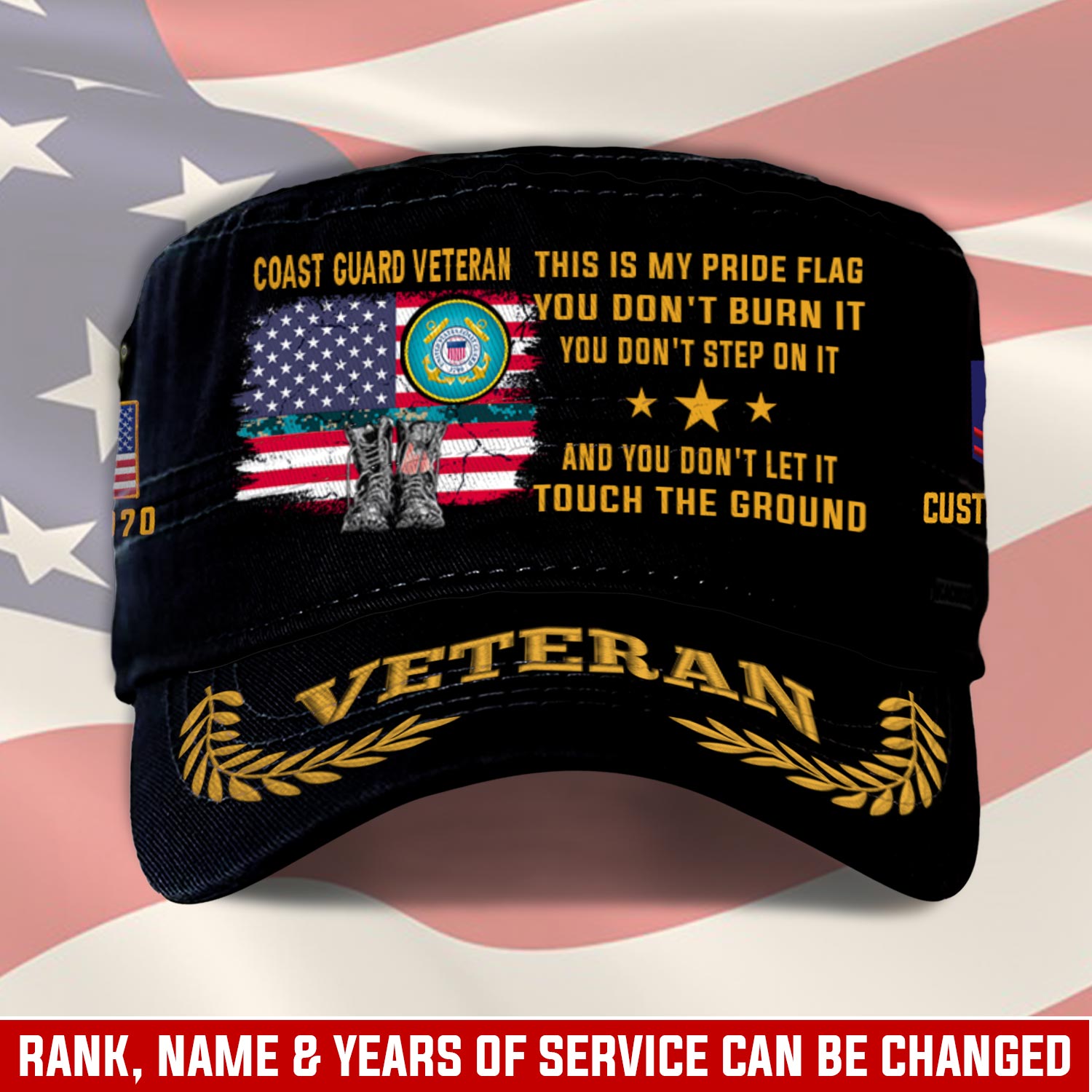 US Coast Guard, E 3 Blue - Military Cap