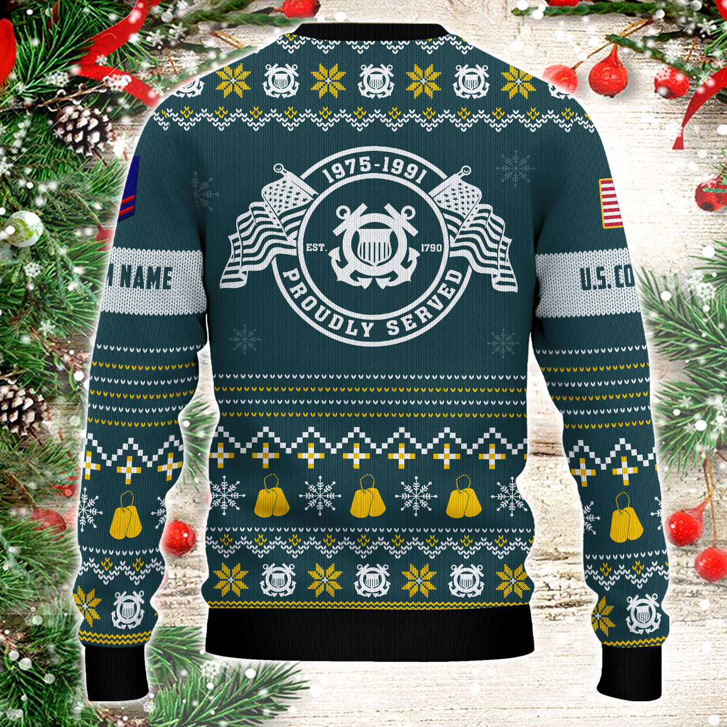 US Coast Guard, No One Gets Left Behind - Knitted Sweater - Image 3