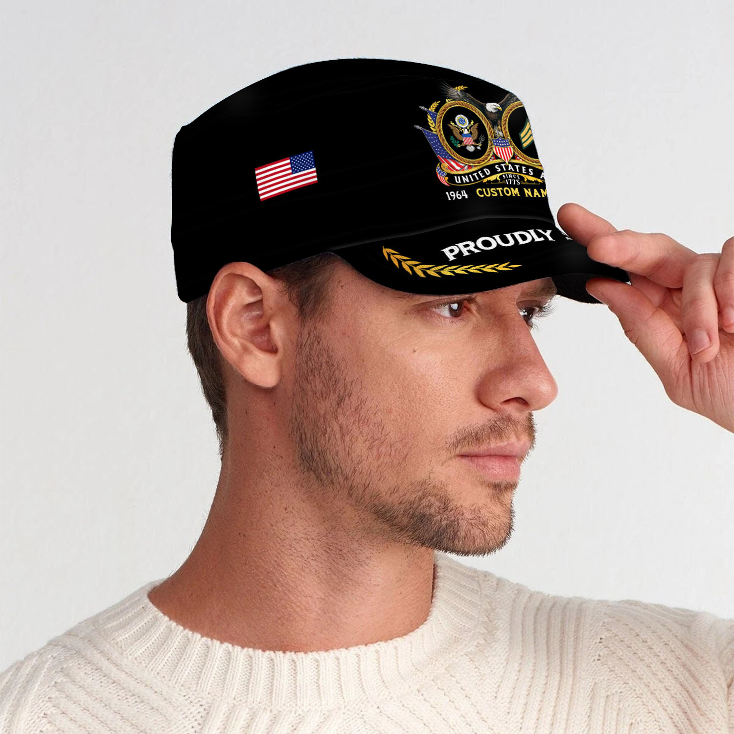 US Army, E 6 Army Staff Sergeant - Military Cap - Image 3