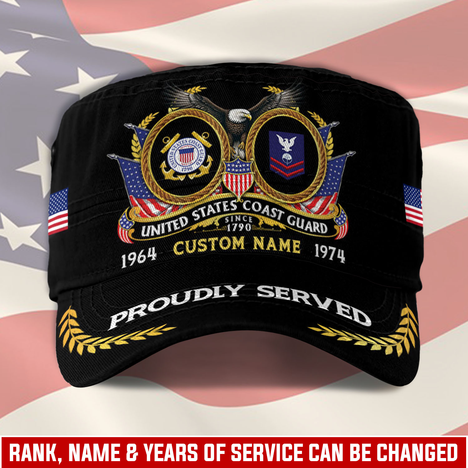 US Coast Guard, Proud To Have Served - Military Cap