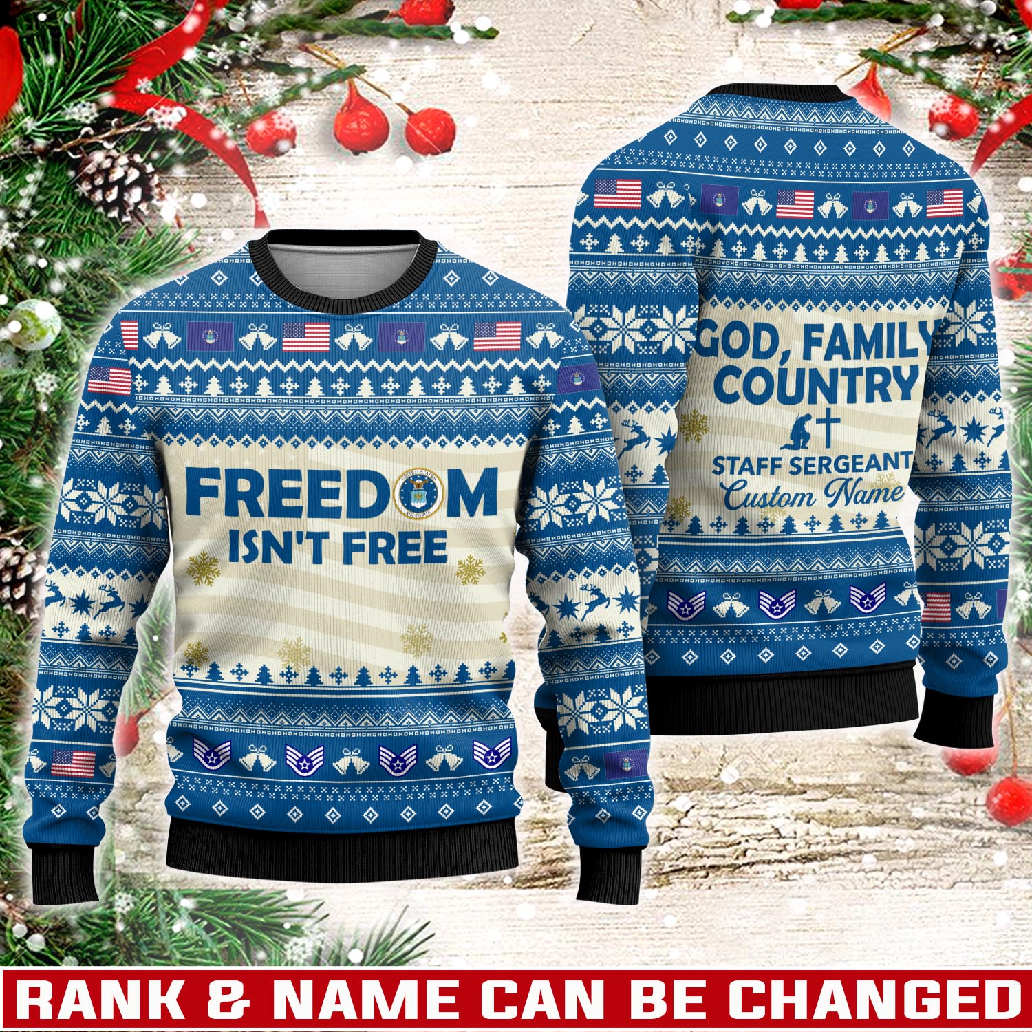 US Air Force , We Own The Sky - Knitted Sweater