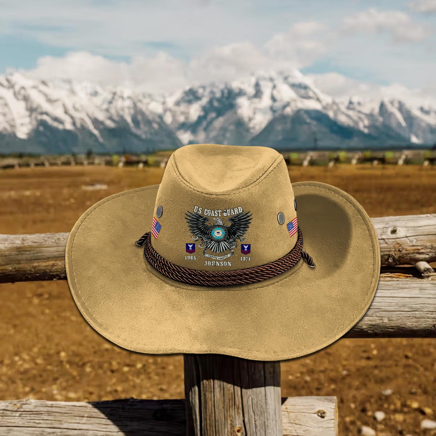 US Coast Guard, E 6 Red - Cowboy Hat - Image 5