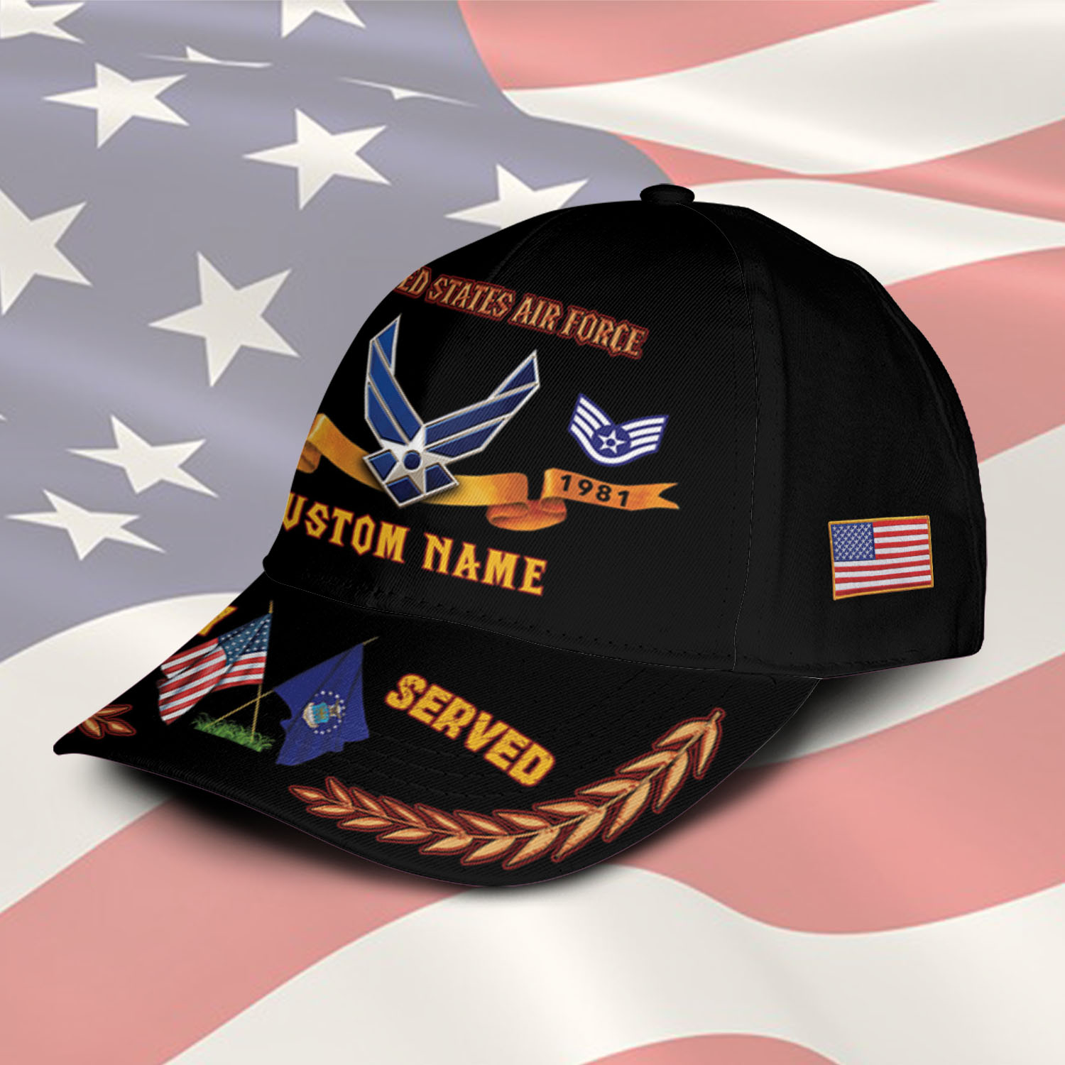 US Air Force, E 9 Air Force Chief Master Sergeant - Classic Cap - Image 2
