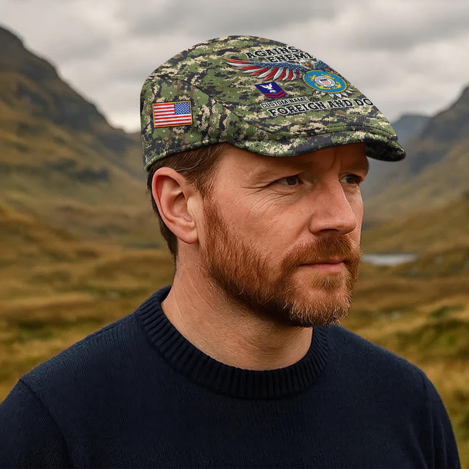 US Coast Guard, E 8 Gold - Jeff Cap - Image 6