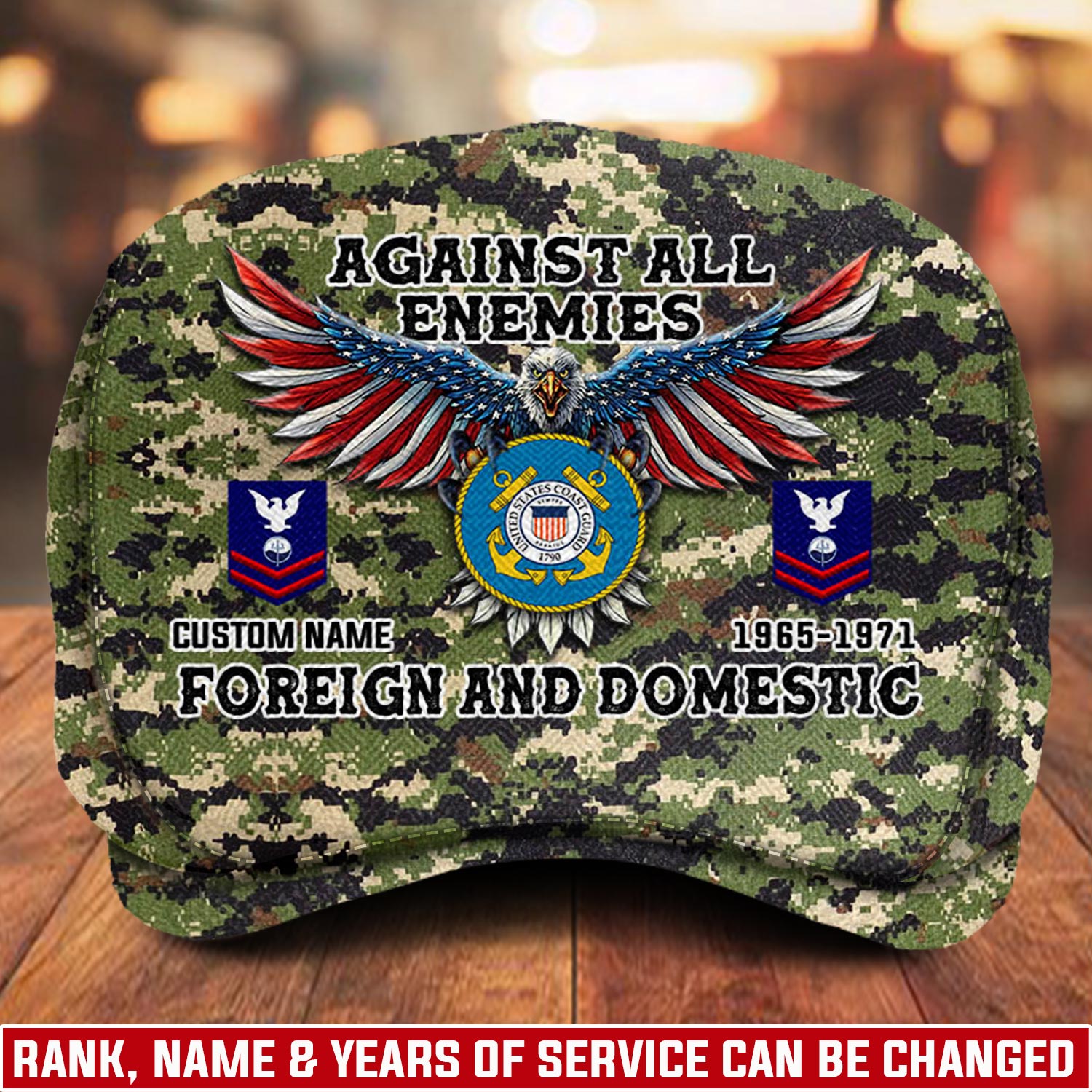 US Coast Guard, E 8 Gold - Jeff Cap