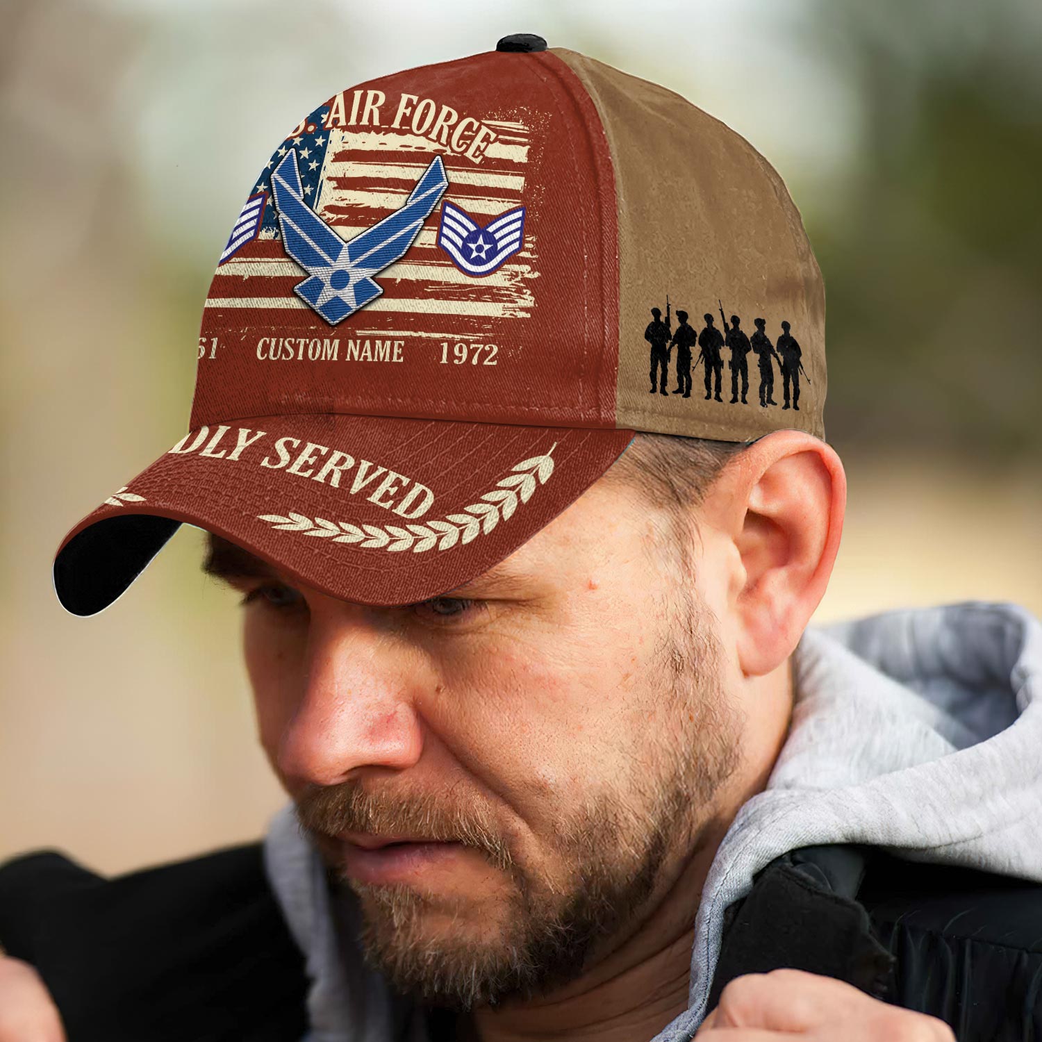 US Air Force, No One Fights Alone - Classic Cap - Image 3