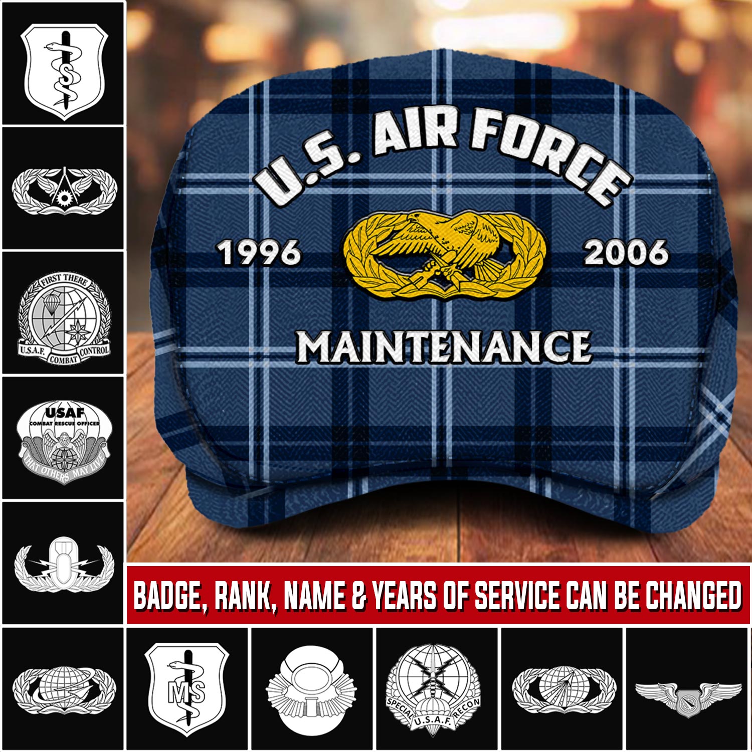 Air Force Badge, Freedom Isn't Free - Jeff Cap