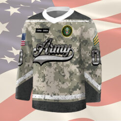 Alternative view of US Army, Honor, Duty, Service - Hockey Jersey