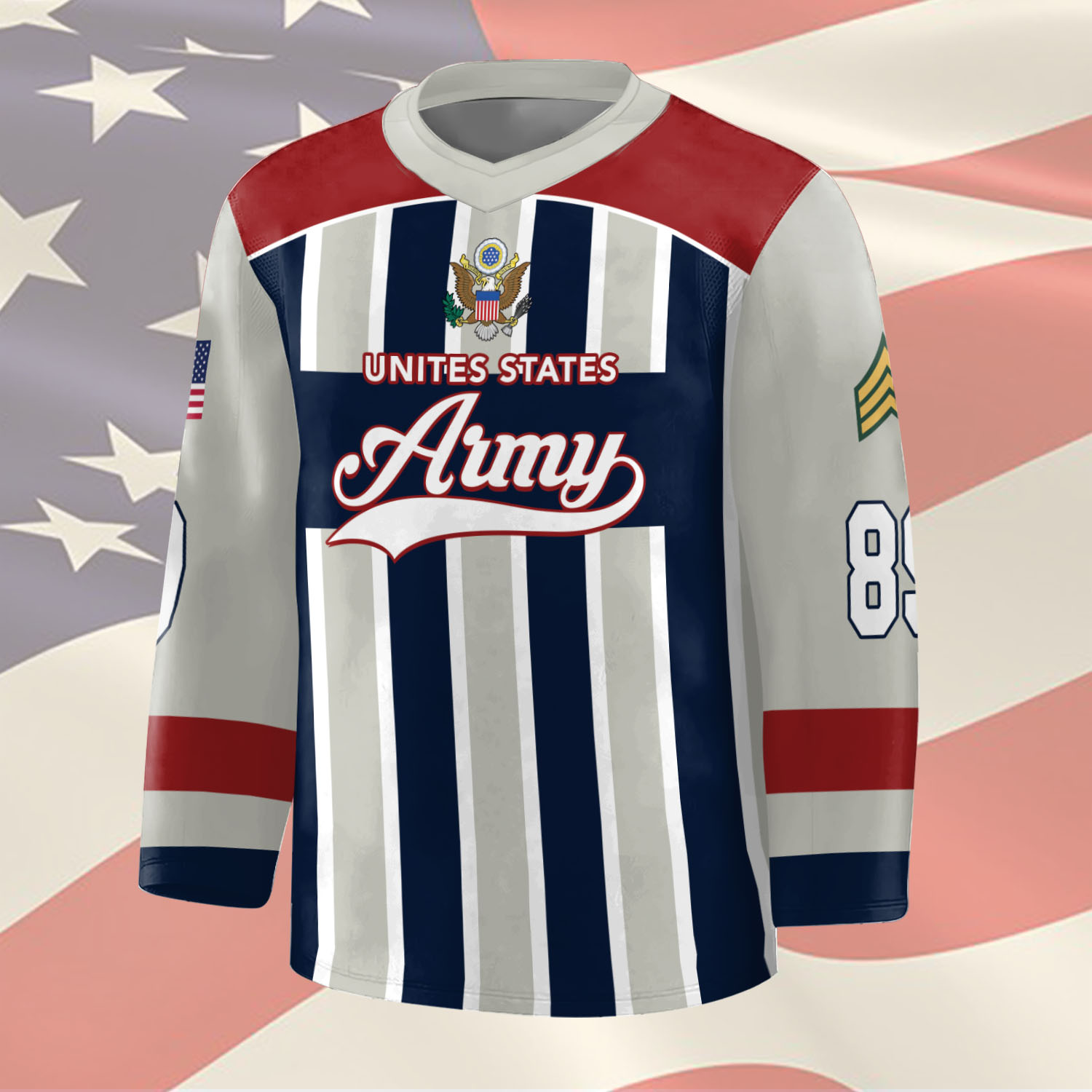 US Army, Life And Pride - Hockey Jersey - Image 2