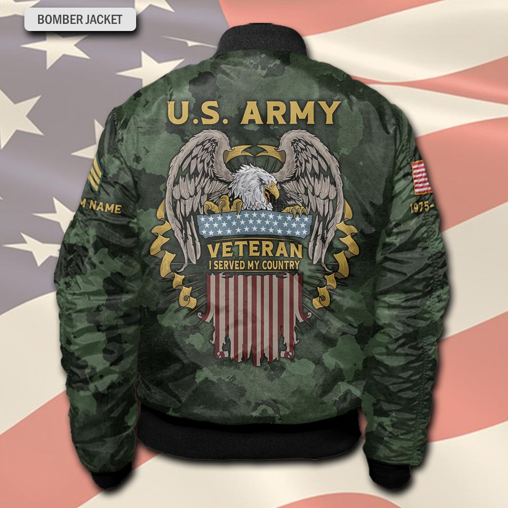 US Army, Thank a Veteran - Bomber Jacket - Image 3