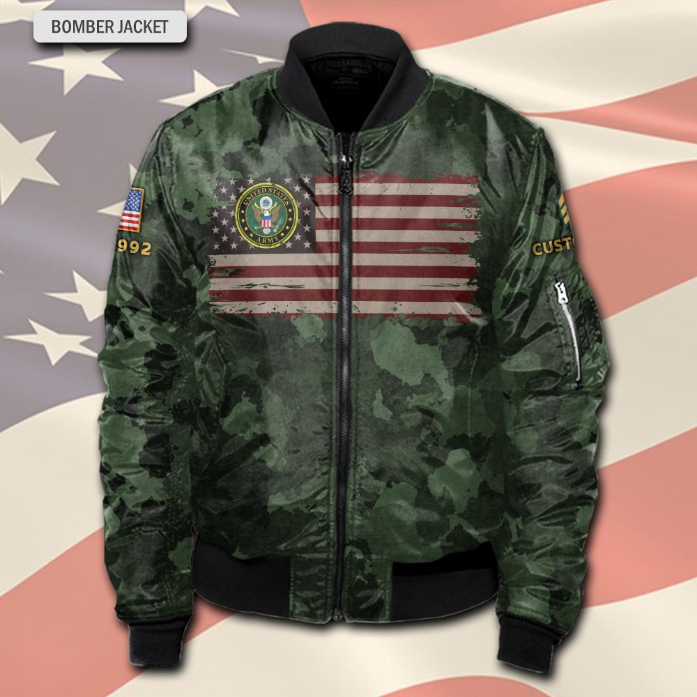 US Army, Thank a Veteran - Bomber Jacket - Image 2