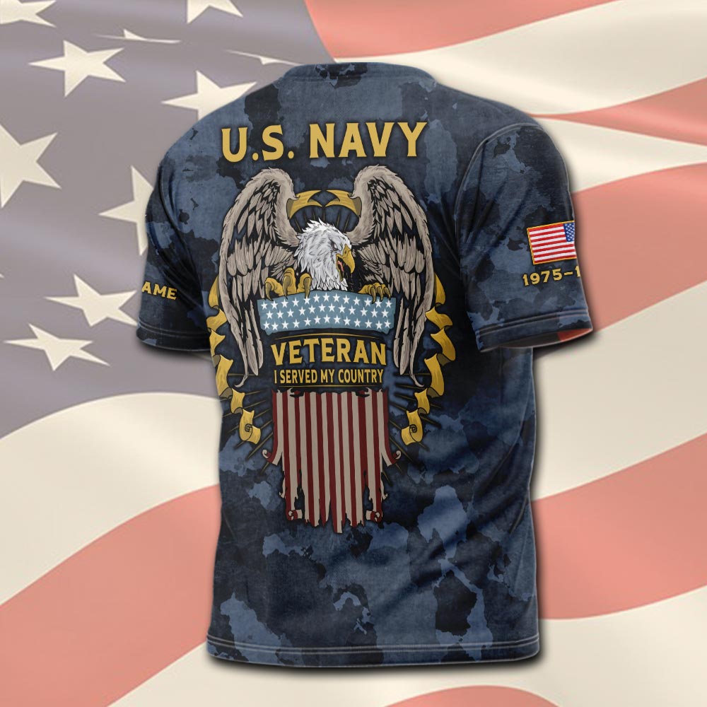 US Navy, E 5 Red - T-Shirt - Image 3