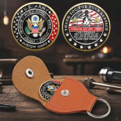 Alternative view of US Army, O 2 Army First Lieutenant - Military Printed Challenge Coin