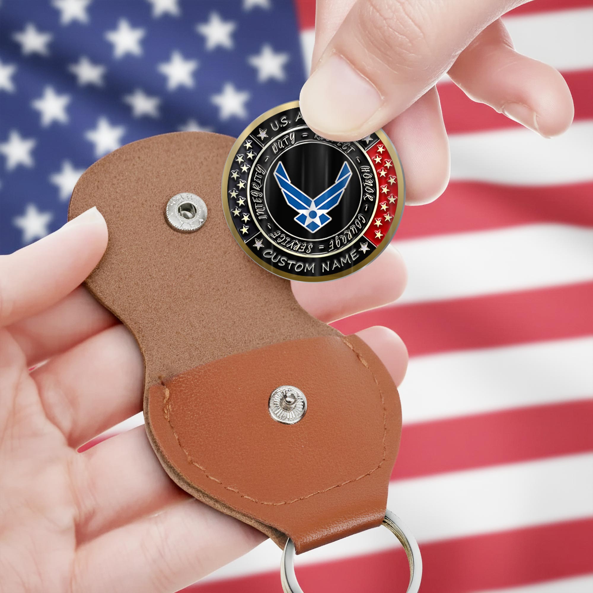 US Air Force, E 8 Air Force First Sergeant - Military Printed Challenge Coin - Image 3