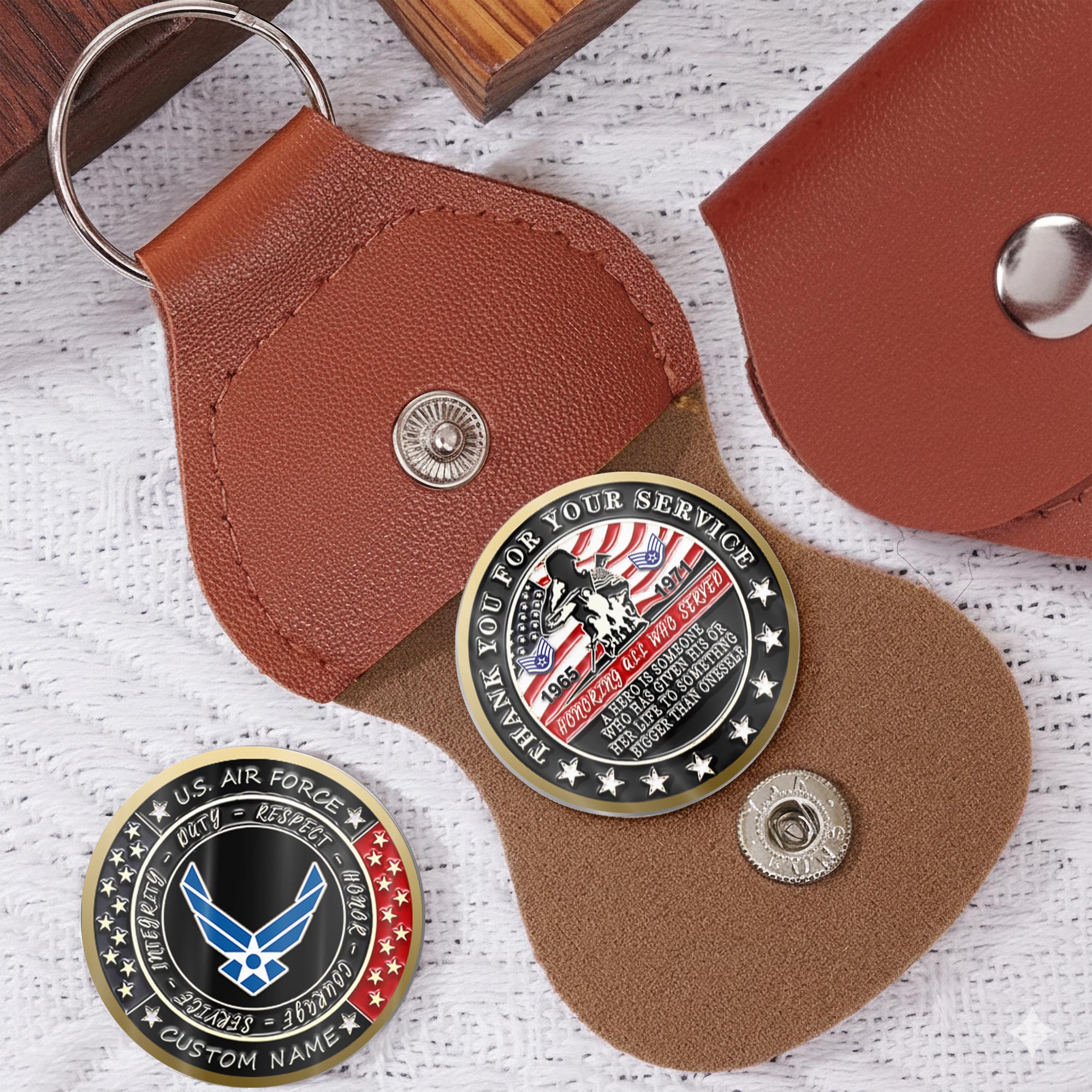 US Air Force, E 8 Air Force First Sergeant - Military Printed Challenge Coin - Image 5