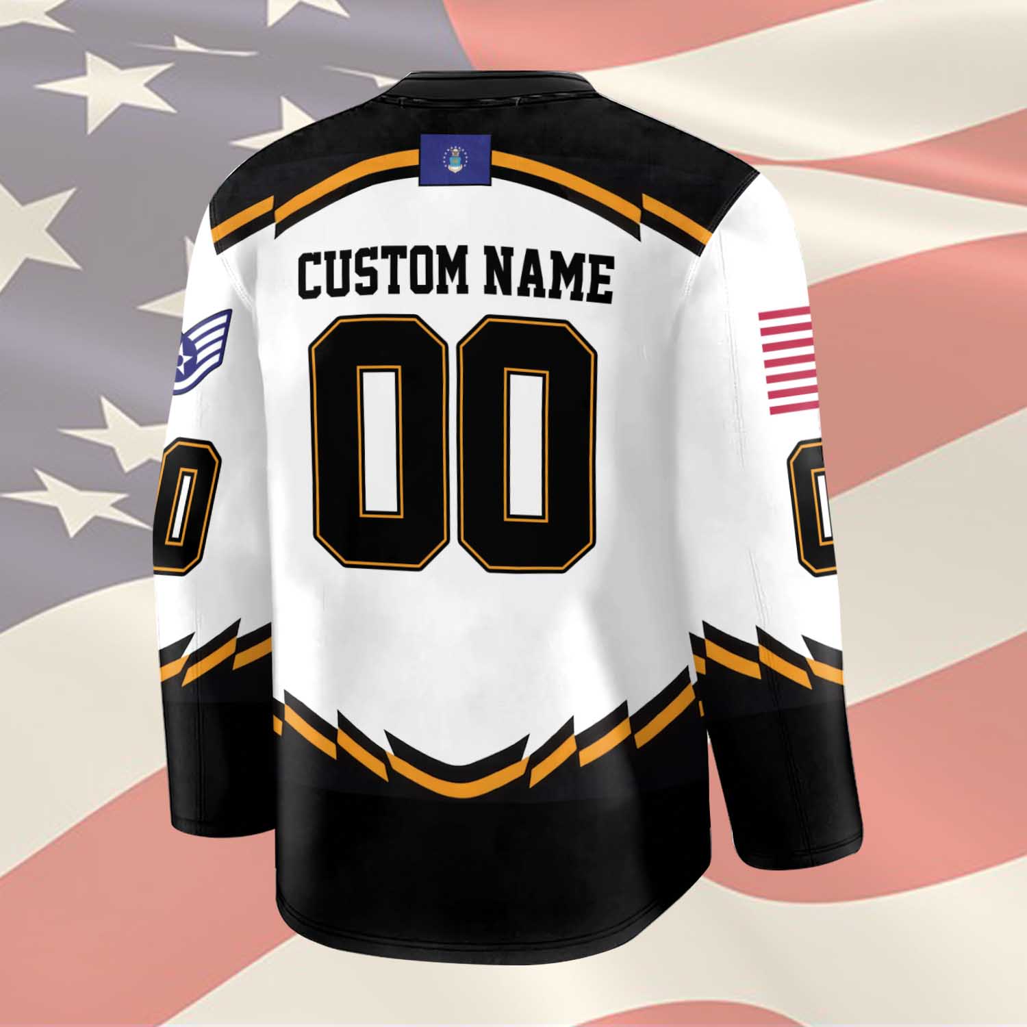 US Air Force , E 3 Air Force Airman First Class - Hockey Jersey - Image 3