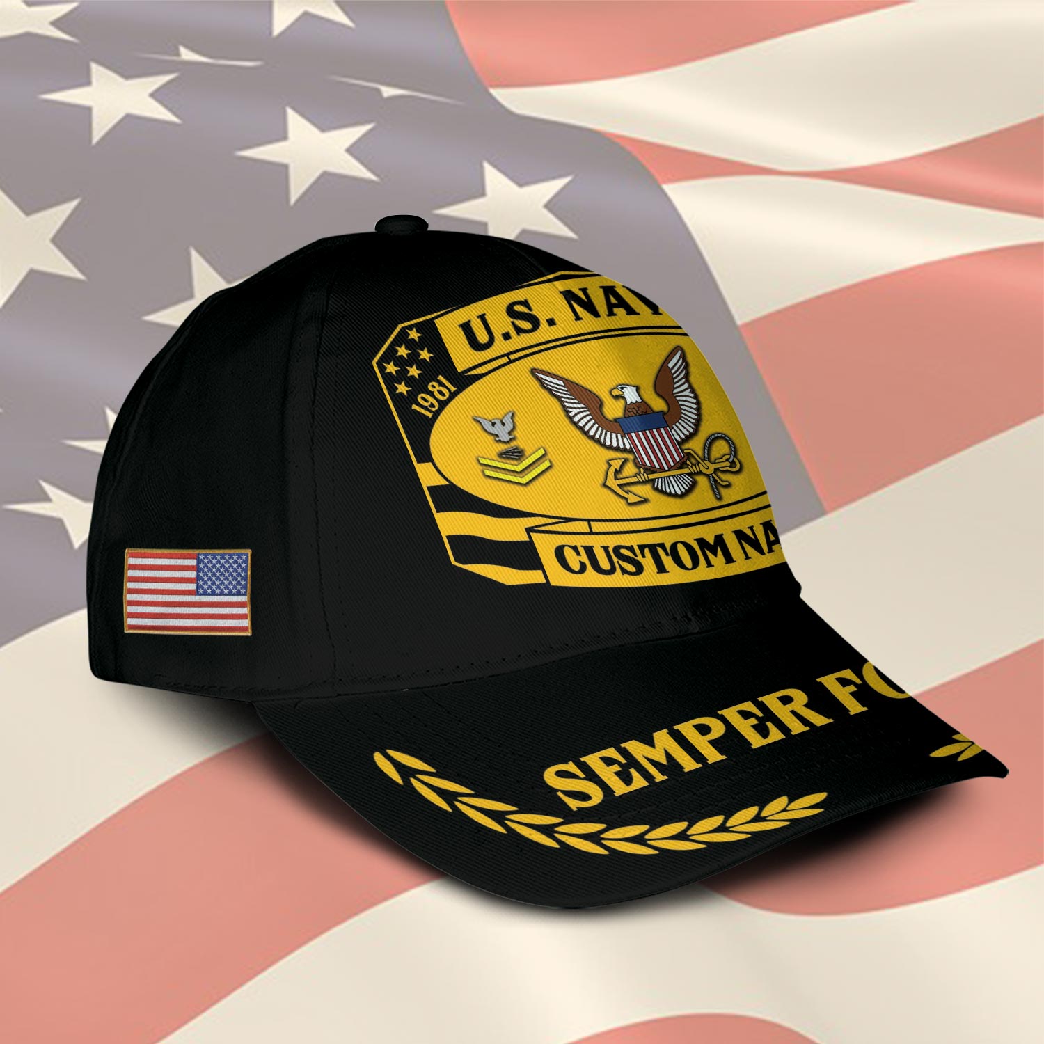 US Navy, Honor - Courage - Commitment - Classic Cap - Image 2
