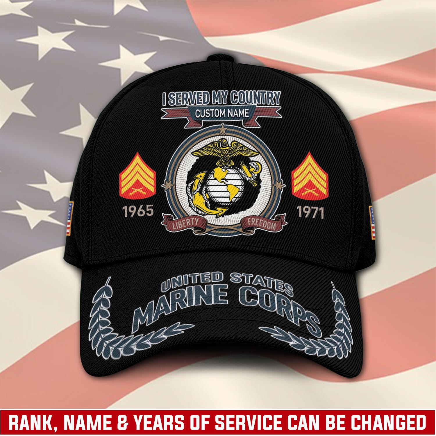 US Marine Corps, Freedom Isn't Free - Classic Cap