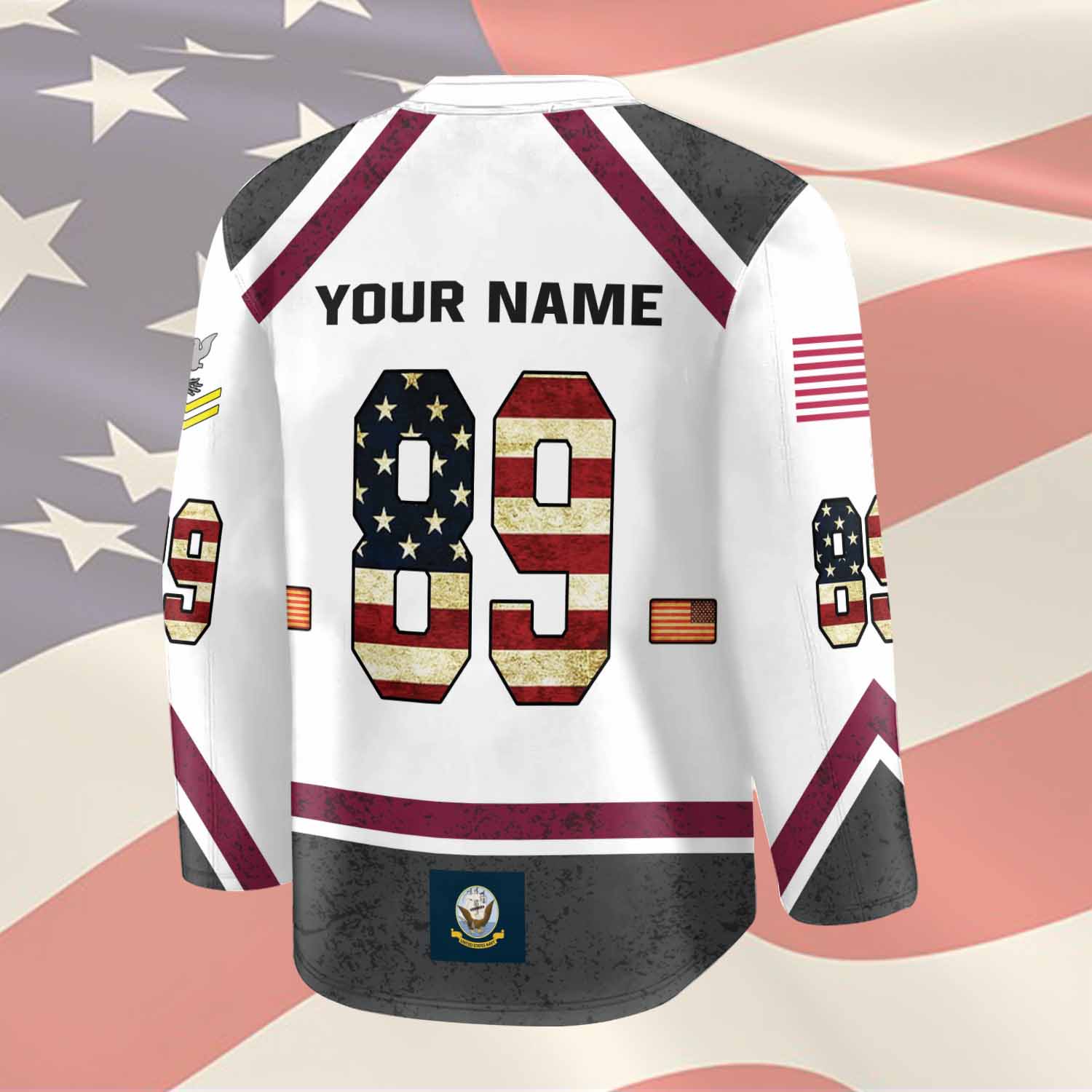 US Navy, Always Courageous - Hockey Jersey - Image 3