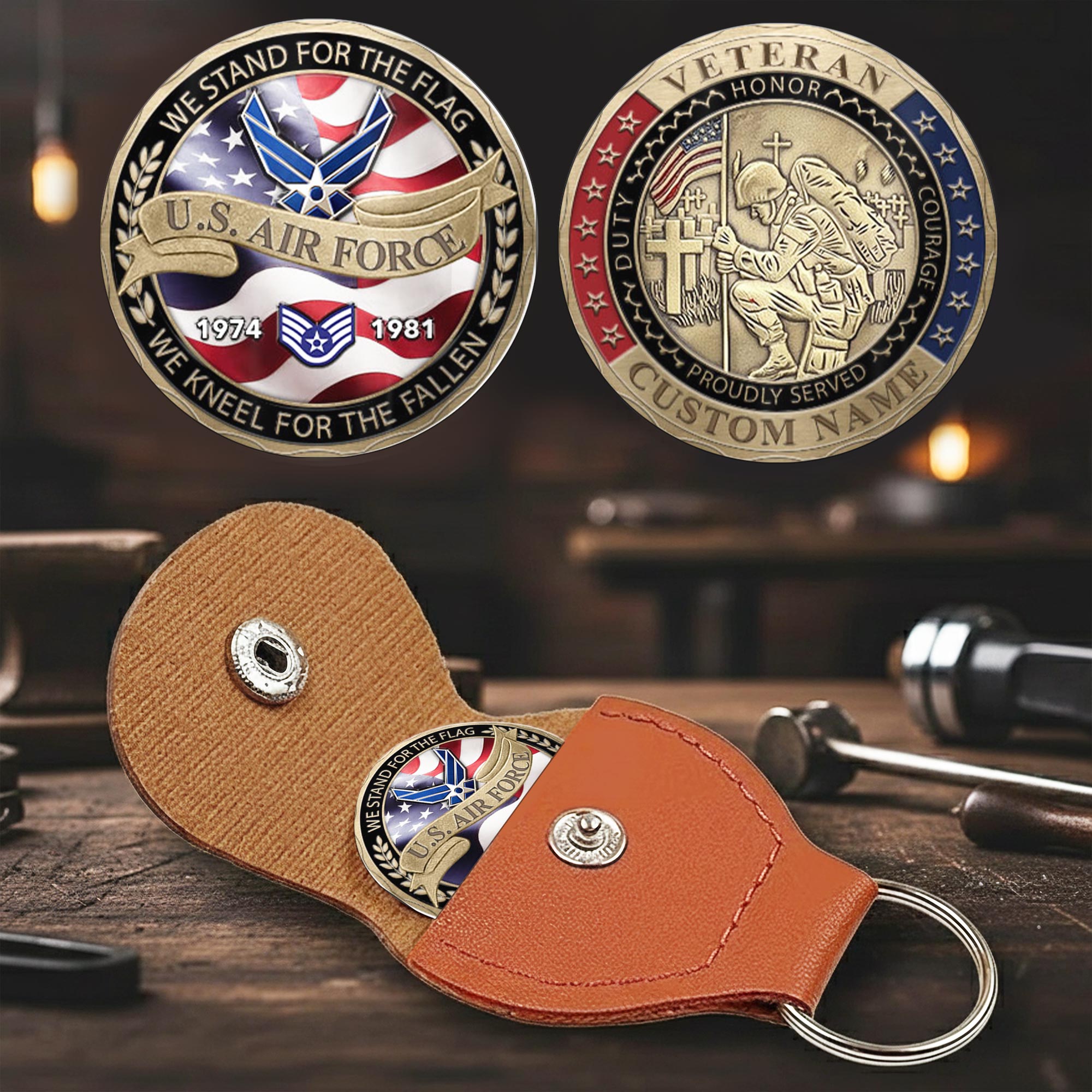 US Air Force, O 4 Air Force Major - Military Printed Challenge Coin - Image 2