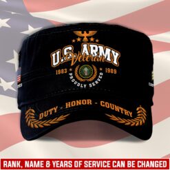 US Army, Honor, Duty, Service - Military Cap