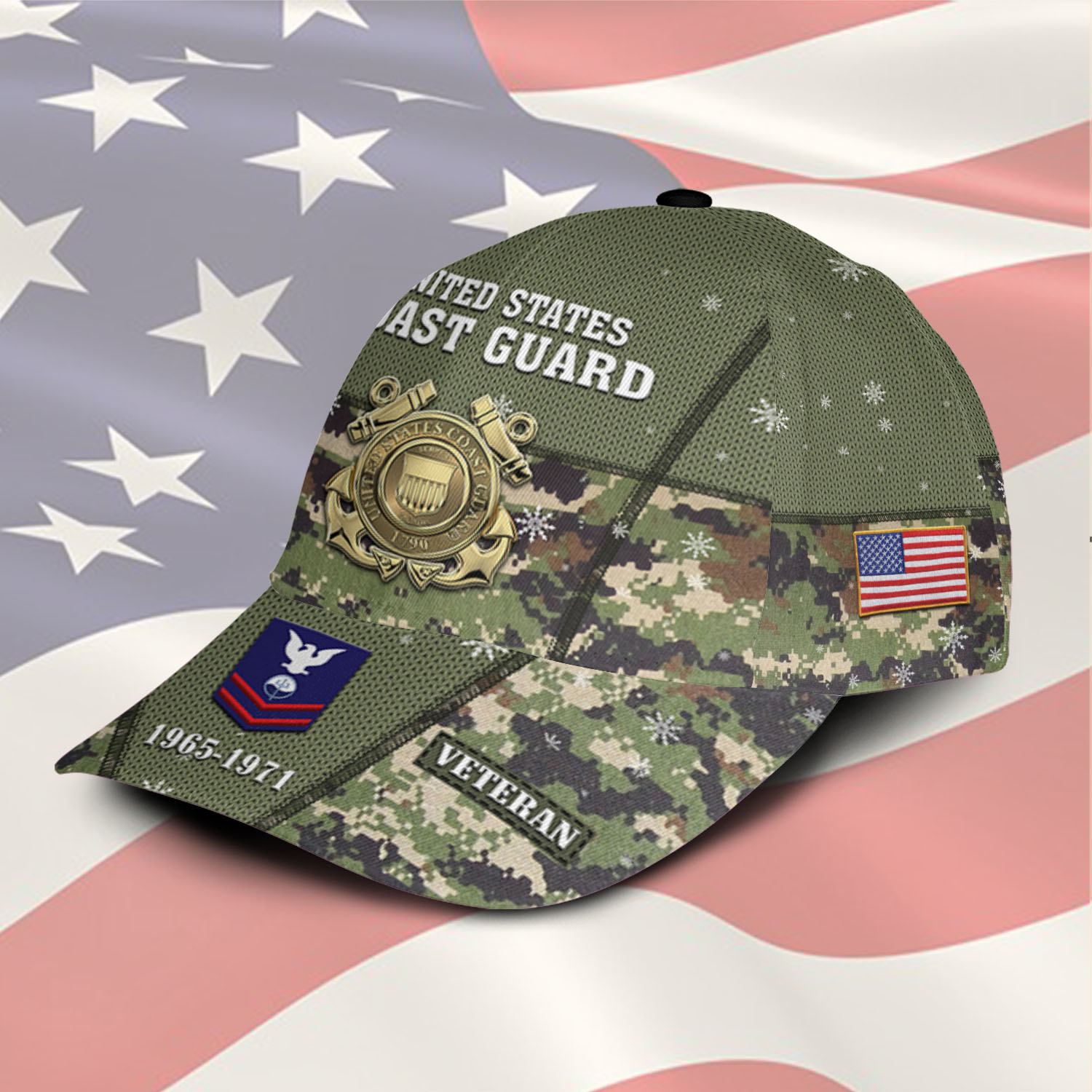 US Coast Guard, E 7 Gold - Classic Cap - Image 2