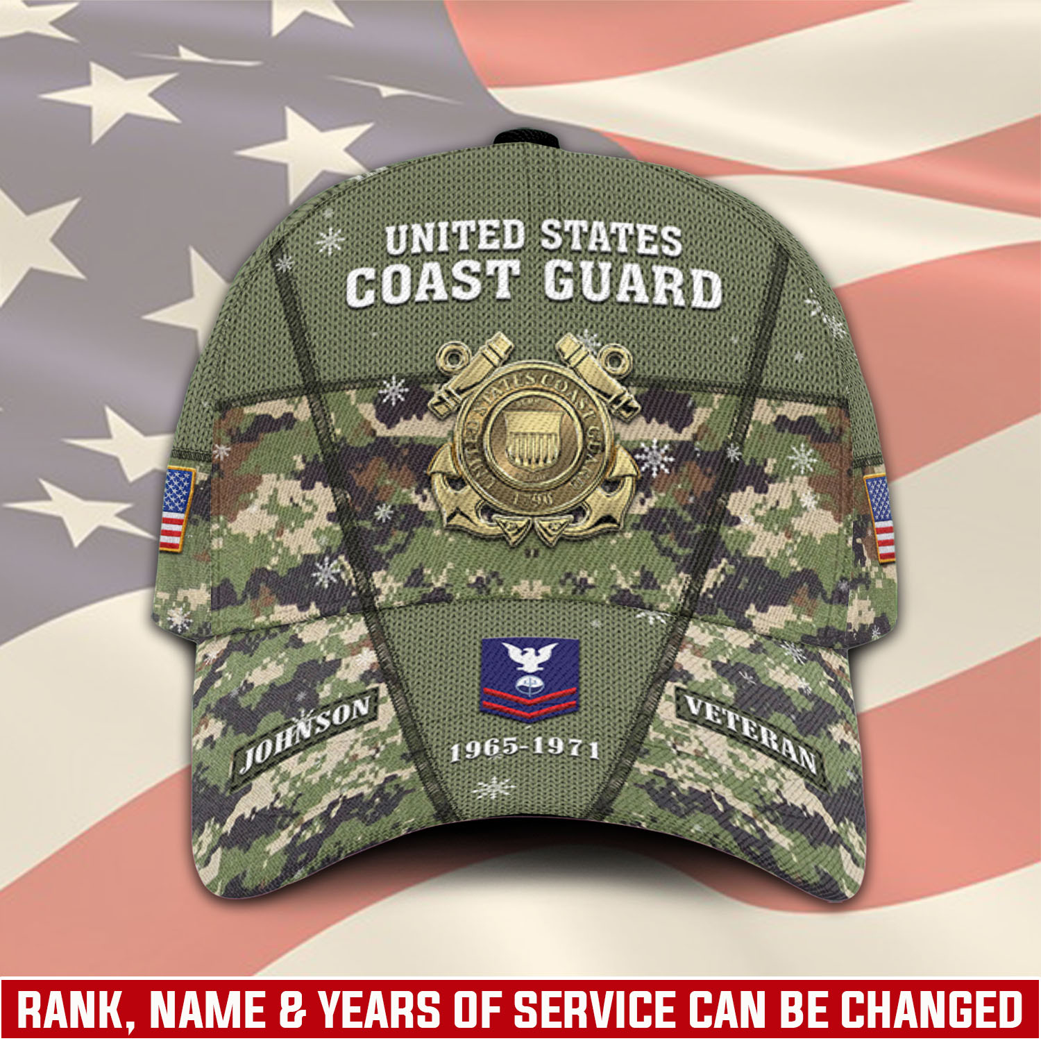 US Coast Guard, E 7 Gold - Classic Cap