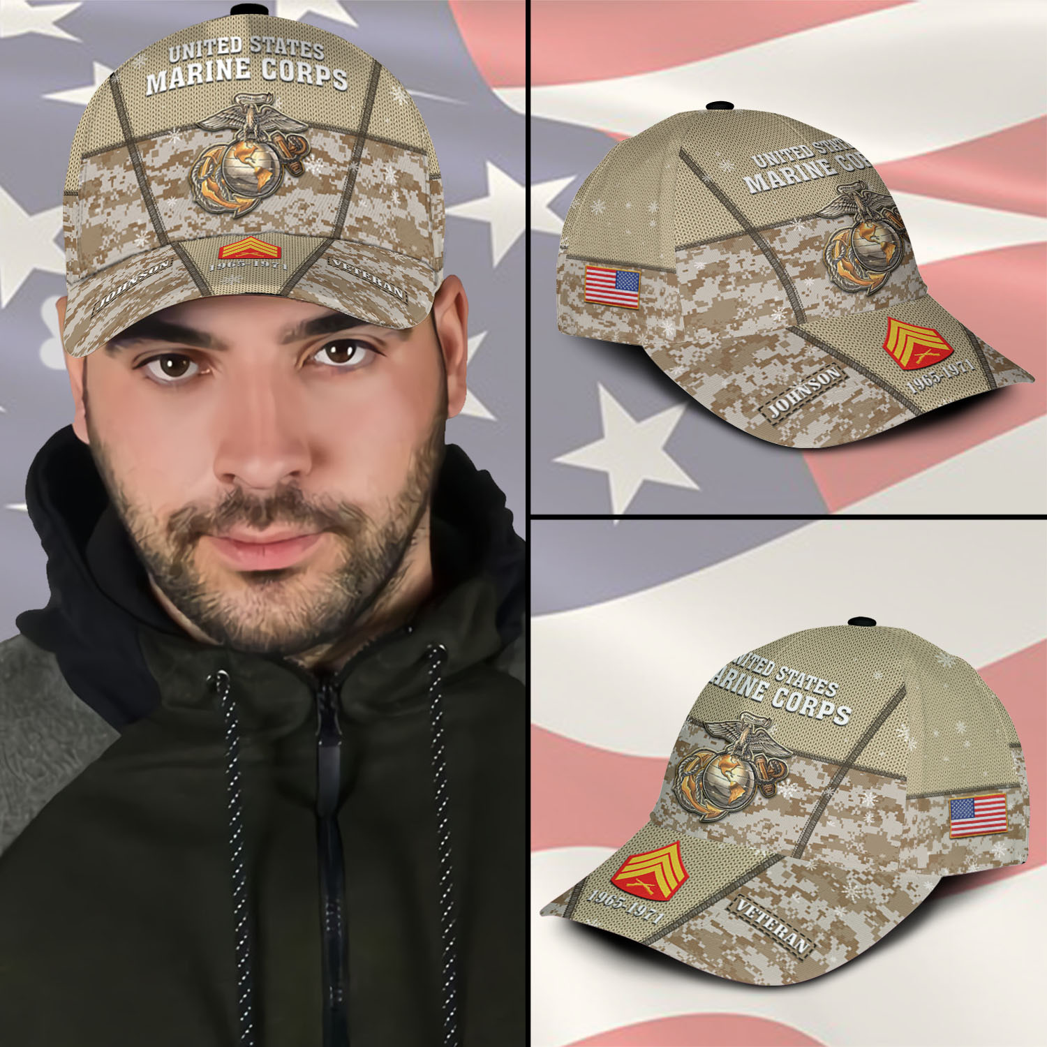 US Marine Corps, Thank a Veteran - Classic Cap - Image 3