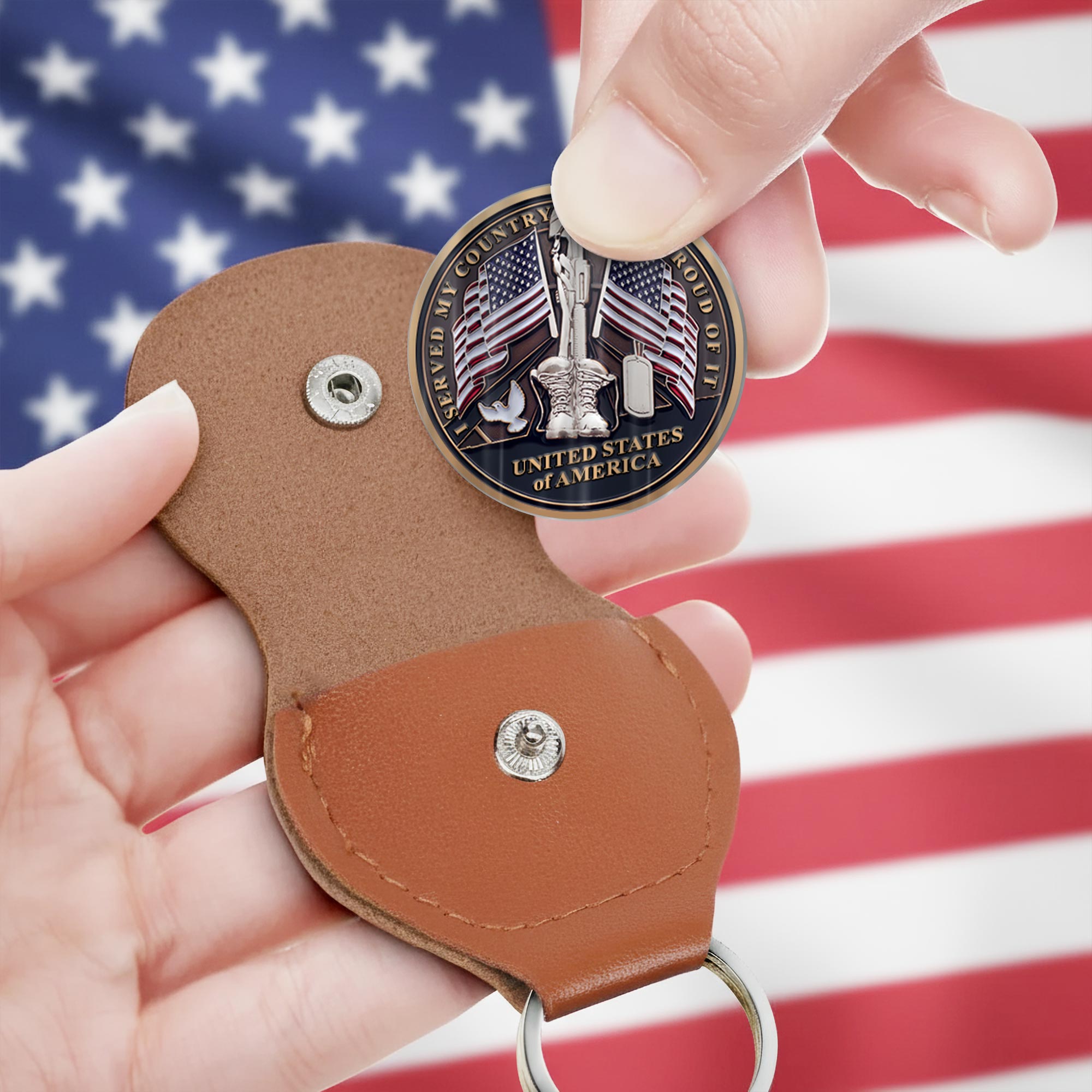 US Air Force, Life And Pride - Military Printed Challenge Coin - Image 3