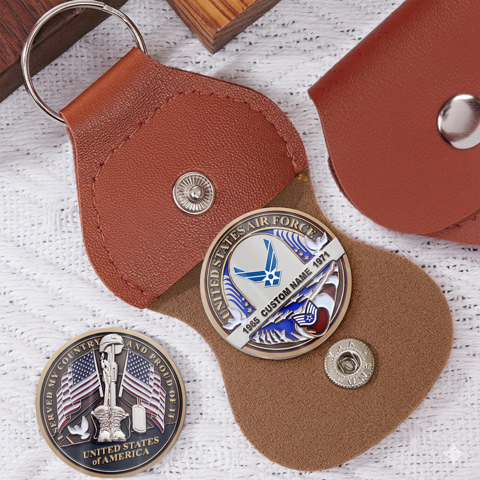 US Air Force, Life And Pride - Military Printed Challenge Coin - Image 5