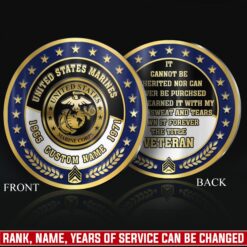 US Marine Corps, All Gave Some, Some Gave All - Military Printed Challenge Coin
