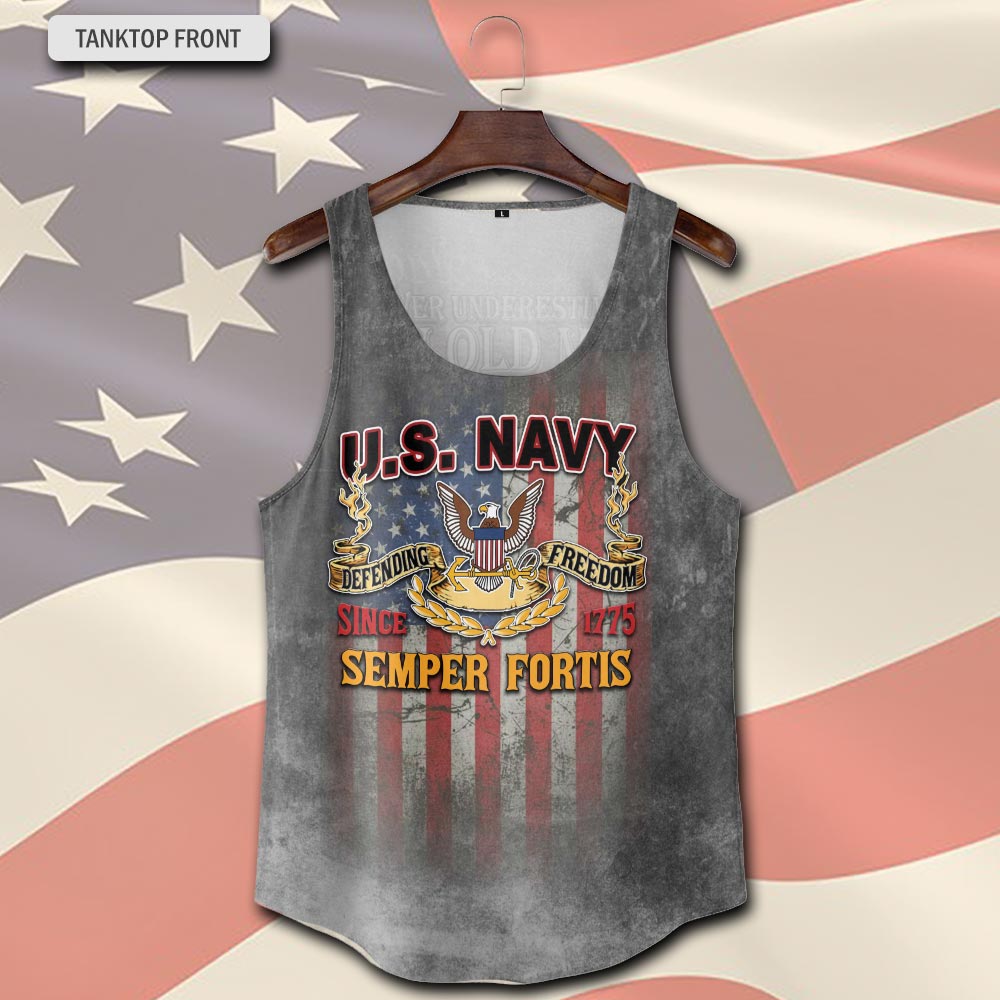 US Navy, E 9 Gold - Tank-Top - Image 2