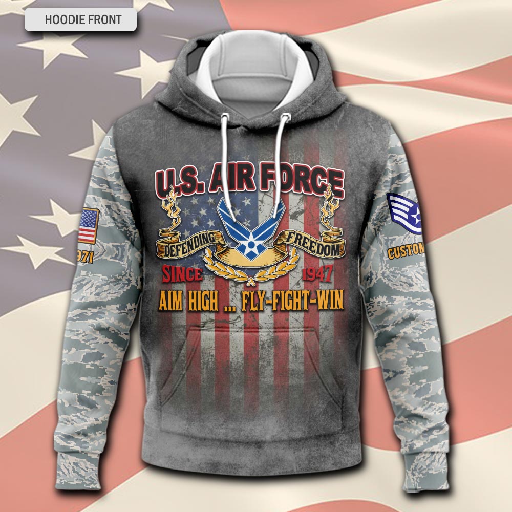 US Air Force , No One Fights Alone - Hoodie - Image 2